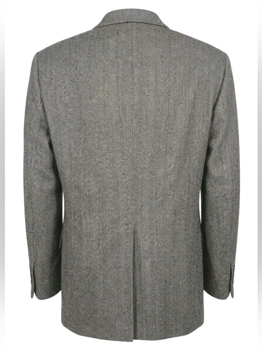 Cricketeer Blazer Mens 48L Brown Herringbone Lambswool Sport Coat Jacket Canada - Picture 2 of 14